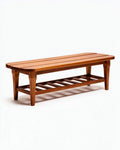 Houten bank met onderrek voor binnen en buiten 120 x 40 x 45cm